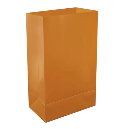 LumaBase Plastic Luminaria Bag - Set of 12 (Tan)