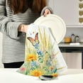 thumbnail image 6 of Coolnut 1 Pack Wildflowers Kitchen Towels Highly Absorbent, Super Soft Dishcloths 18 x 28 Inches Reusable Quick Drying Tea Towels Set for Home,Kitchen Decor Wash cloth, 6 of 7