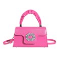 thumbnail image 1 of Bolso de mano Qarigey de PU Rosa roja con correa extraíble, 1 of 6