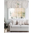 thumbnail image 5 of Easter Bunny Bow Valances for Windows, Rod Pocket Kitchen Valance Curtains - Soft & Washable Small Window Treatment for Living Room,&nbsp;Bathroom, Polka Dot, 54x18inch, 5 of 9