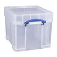 thumbnail image 2 of Really Useful Box 35L Transparent Storage Container with Snap Lid, 4 Pack, 2 of 8