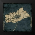 thumbnail image 2 of Villa, Mlli 12x12 Black Modern Framed Museum Art Print Titled - Traveled Blue Flower Mate, 2 of 5