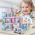 thumbnail image 7 of GOQI Friends City Hospital Building Set, Ambulance Truck with Hospital Bed Wheelchair Playset Birthday, Gift for Boys Girls Kids 6+ Years Old, 7 of 7