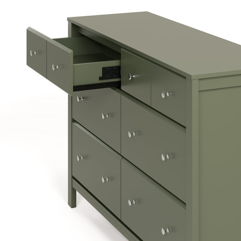 crate and barrel green dresser Liberty 6-Drawer Assembled Dresser in Cove Blue main image 1