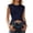 Navy, variant on Women's Slim Fit Short Sleeve Top with Ribbon Back Straps for Everyday Wear – Versatile Tee for Spring and Summer, XS, Navy