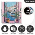 thumbnail image 5 of Yayeee Magnetic Dishwasher Cover for The Front Decoration Home Kitchen Machine Sticker Protector, Blue Plants Window, 5 of 6