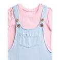 thumbnail image 2 of Wonder Nation Girls Skirtall and Short Sleeve Tee Set, 2-Piece, Sizes 4-10, 2 of 3