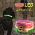 thumbnail image 3 of 1PC LED Dog Collar, Light up Dog Collar, USB Rechargeable Light Up Pet Safety Collar with 3 Glowing Modes and Adjustable Size Fit for All Dog, Cat and Pets, 3 of 10