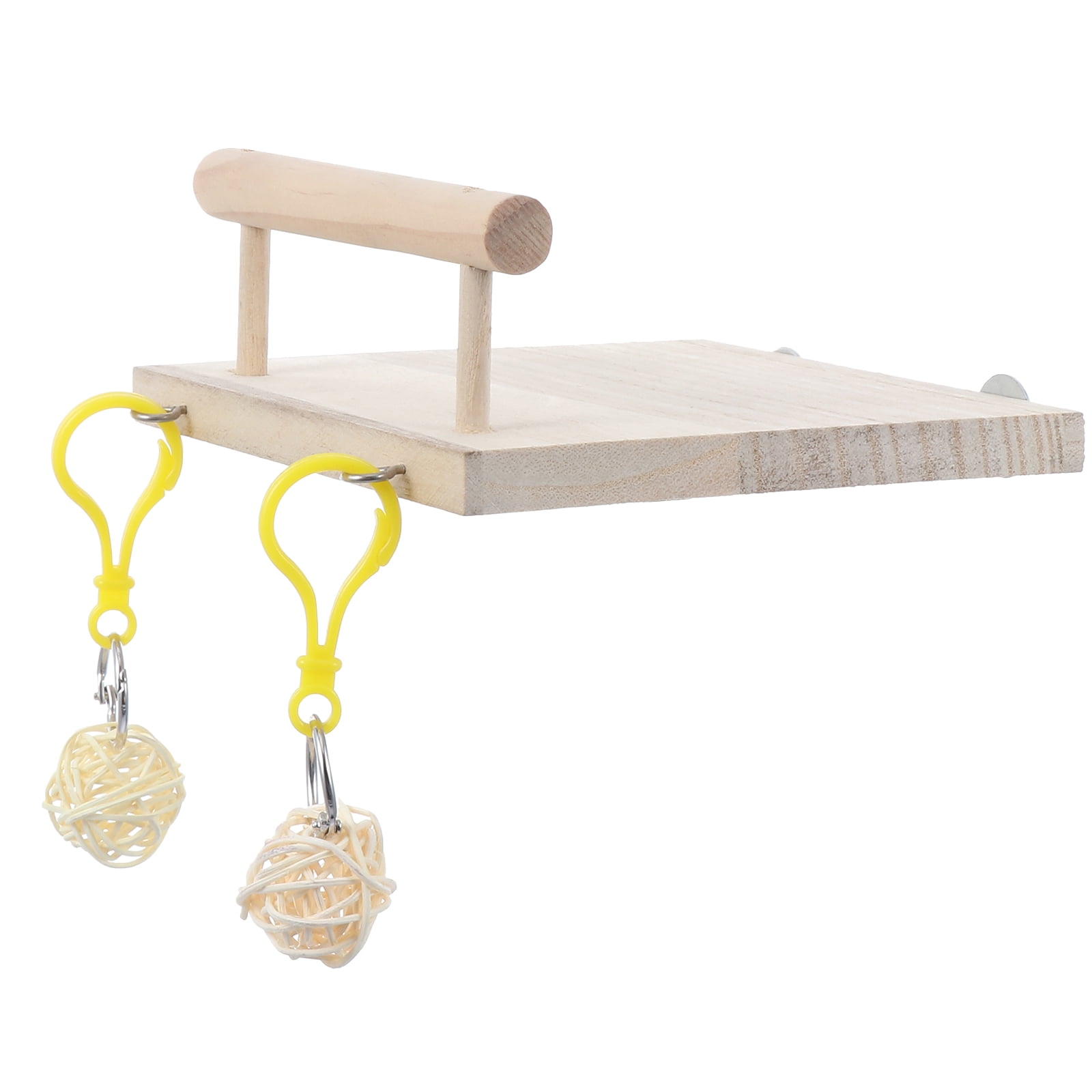 Alasum Natural Wood Hamster Springboard Beige Pet Supplies Small Animal Activity Board