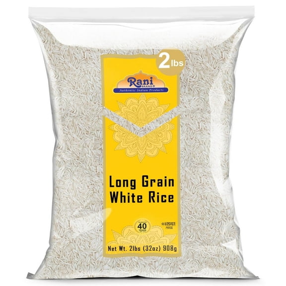 Rani Long Grain White Rice 32oz (2lbs) 908g ~ All Natural | Gluten Friendly | Vegan | Non-GMO | Kosher | Product of USA