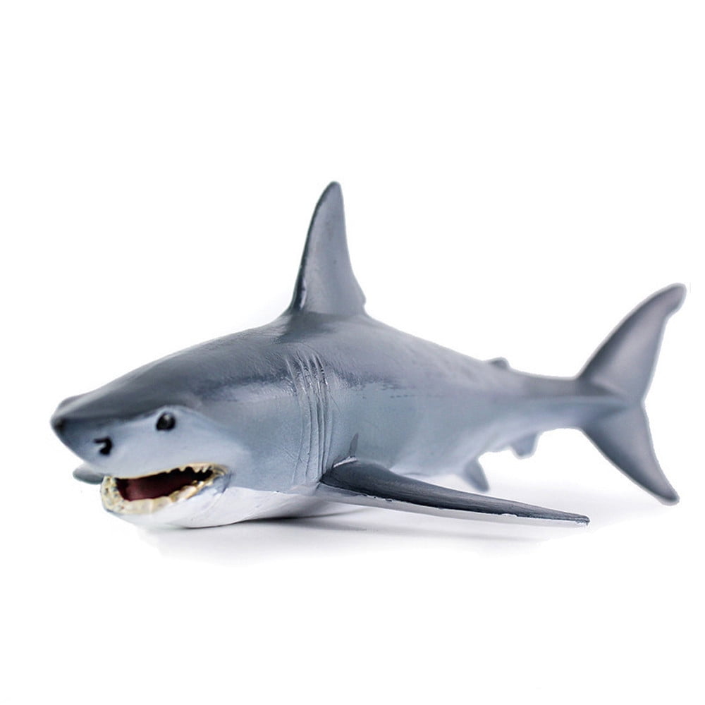 Papo GREAT WHITE SHARK solid plastic toy wild zoo sea marine animal fish NEW 