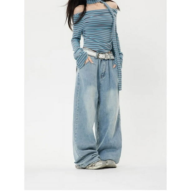 Sanrio Hello Kitty Y2k Baggy Jeans High Waist Wide Leg Pants
