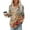 Multicolor, variant on ALLLIST Crew Neck Tops for Women Summer 3/4 Sleeve Blouse Floral Casual Pleated Tunic for Ladies