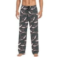 thumbnail image 4 of joogoo Men's Pajama Pants Sharks with Red Soft Long Sleep Lounge Pjs Bottoms S, 4 of 7