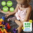 thumbnail image 5 of Skoolzy Jumbo Nuts and Bolts Building Toys STEM Learning Educational Occupational Therapy for Toddlers, 24 Pieces, 5 of 6