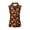 Pumpkin and Pine Cone Pattern, variant on Whosucclay Highland Cow Rose Print Sleeveless Golf Shirt for Women, Quick Dry Womens Golf Shirt 1/4 Zipper Zip Up Golf Sleeveless Half Zip Top