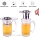thumbnail image 5 of Teesieb Teefilter, Tee-Sieb für losen Tee, colador de té de acero inoxidable 304 sin óxido para té de hojas sueltas, colador premium, mango plegable, se adapta a la mayoría de tazas de té y cuencos, 5 of 8