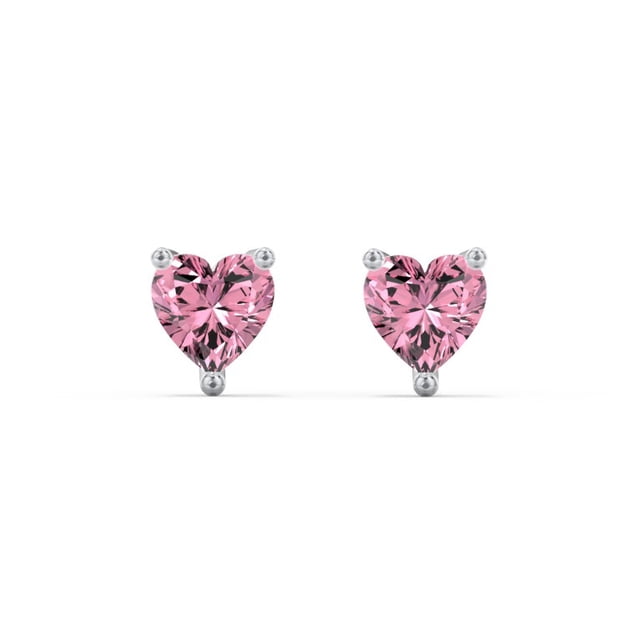 Boucles d'Oreilles Clous Pierre de Naissance Cœur