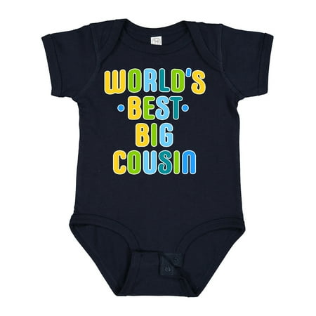 

Inktastic Worlds Best Big Cousin Gift Baby Boy Bodysuit