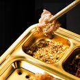 thumbnail image 4 of Stainless Steel Seasoning Dish Multi-grid Hot Pot Dipping Bowl Vinegar Soy Kimchi Sauce Dish Snack Plate Kitchen Tableware, 4 of 11