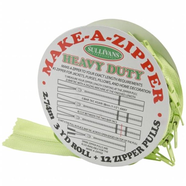 Sullivans MakeAZipper Kit HeavyDuty, 3 yd