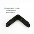 thumbnail image 6 of Uxcell 1.97'' Angle Bracket Stainless Steel Floating Shelf Fastener Support Black 8pcs, 6 of 7