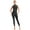 Black, variant on Women Shiny Rhinestones Gymnastics Unitard One Piece Jumpsuit Sleeveless Rompers Spandex Bodysuit Black XXL