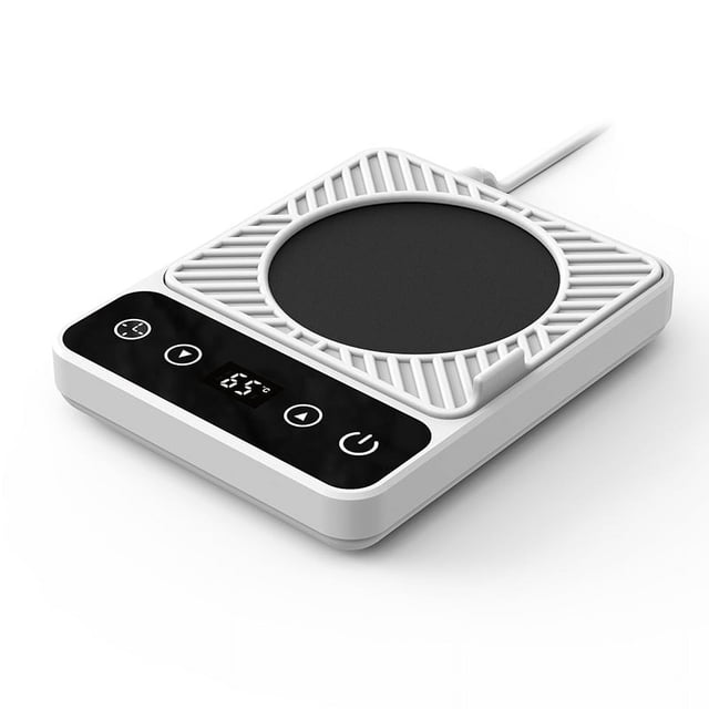 Calentador de tazas, calentador de café para escritorio con apagado automático, mantiene la temperatura hasta 131 ℉/55 ℃ para la oficina/hogar para calentar café té leche