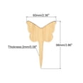 thumbnail image 2 of Unique Bargains Plant Labels, 40Pcs Bamboo Butterfly Shape Marker Tags for Outdoor Indoor Garden, 2 of 5