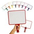 thumbnail image 3 of KleenSlate Blank/Lined 2-Sided Rectangular Dry Erase Paddles with Markers, Set of 10, 3 of 4