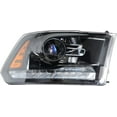 thumbnail image 5 of PET-U Headlight For 2009-2018 Dodge Ram Halogen w/LED DRL Black Frame Right&Left Side, 5 of 7