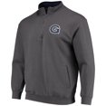 thumbnail image 2 of Men's Colosseum Charcoal Georgetown Hoyas Tortugas Logo Quarter-Zip Jacket, 2 of 3