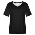 thumbnail image 6 of Afdoent Womens Tops V Neck Casual Print T Shirt Loose Fit Comfortable Bluse Tee Top For Everyday Wear And Fashion Outfits Casual Trendy Clothes For Women, 6 of 6