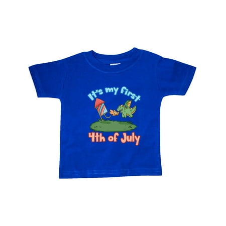 

Inktastic It s My First 4th of July Firework Dragon Gift Baby Boy or Baby Girl T-Shirt