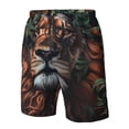 thumbnail image 4 of Fuzoiu Lion Forest Crown Print Men's Beach Shorts,Men's Swim Trunks,Quick Dry Board Shorts with Pockets,Men's Bathing Suits for Surfing, Running, and Casual Wear-XX-Large, 4 of 6