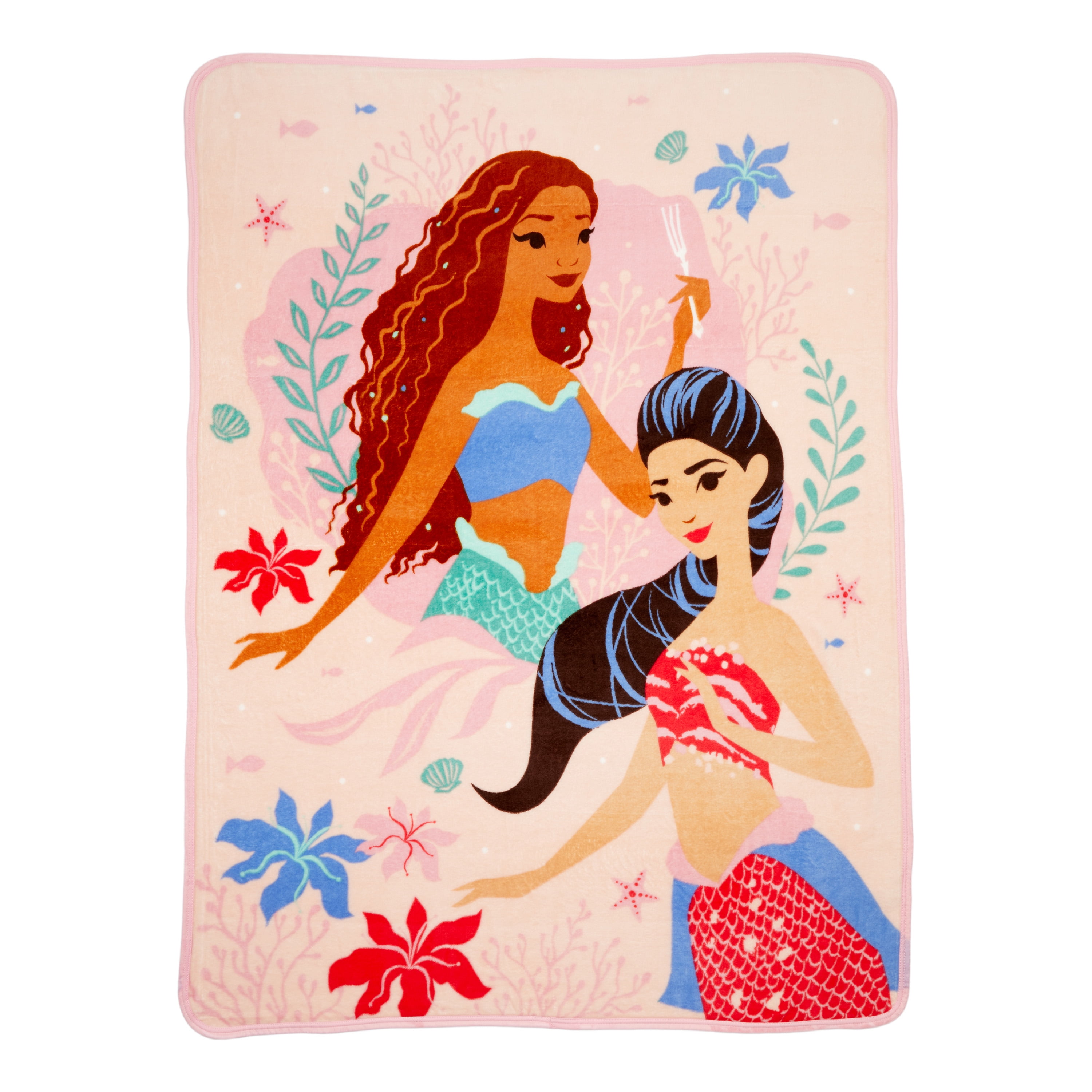 Barbie Kids Fleece Throw Blanket 46 x60 Pink Mattel