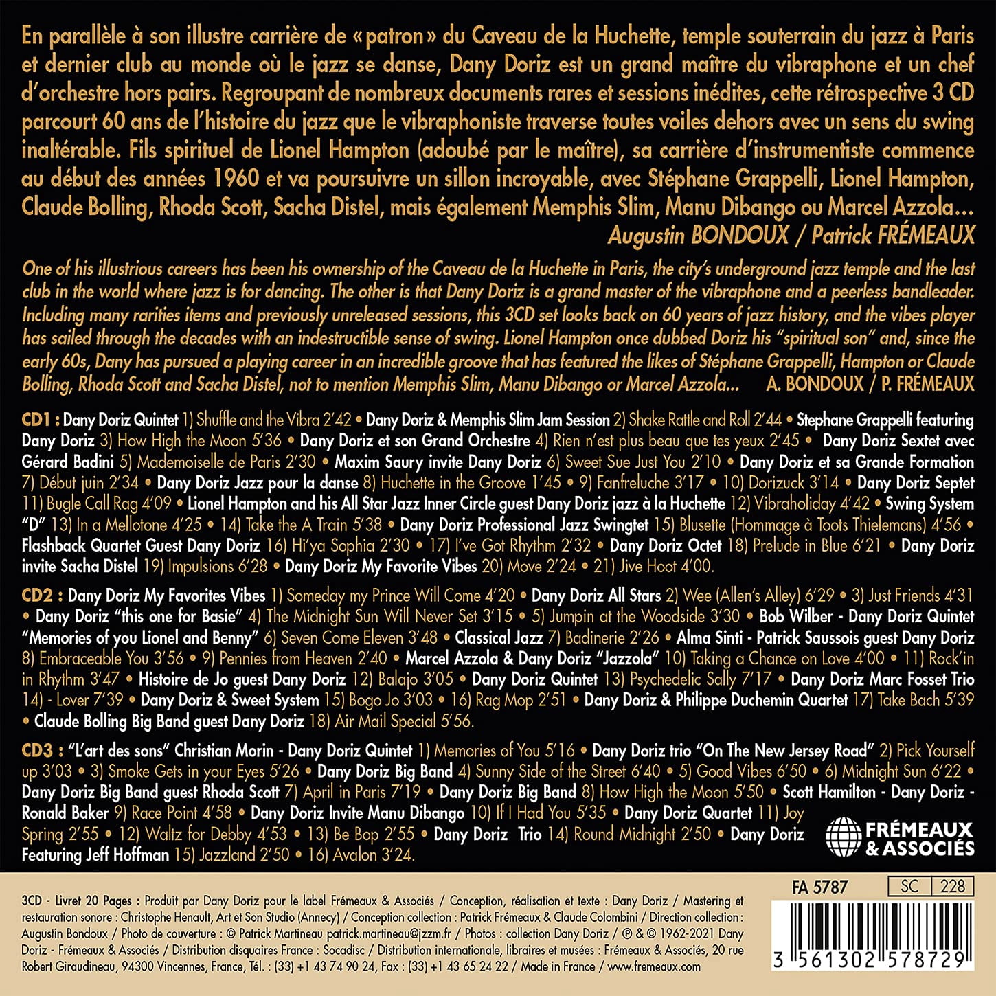 Various Artists - Anthologie Dany Doriz - Music & Performance - CD