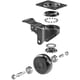 thumbnail image 4 of Ruedas giratorias de 4 x 50 mm - Ruedas oscilantes de 200 kg con freno - Ruedas para muebles de alta resistencia para mesa de centro con carrito Sailing Electrónica, 4 of 4