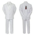 thumbnail image 3 of Baby Boy Christening Notch Lapel Suit Silver or Gold Guadalupe On Back SM-20, 3 of 4