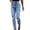Blue, variant on WEAIXIMIUNG Mom Jeans Women's Street Vintage Copper Wash Jeans Pants