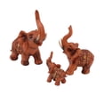 thumbnail image 1 of Adornos de resina de elefante, 3 piezas Figuras de elefante Figuras de elefante Estatua de elefante Diseño fácil de usar, 1 of 8