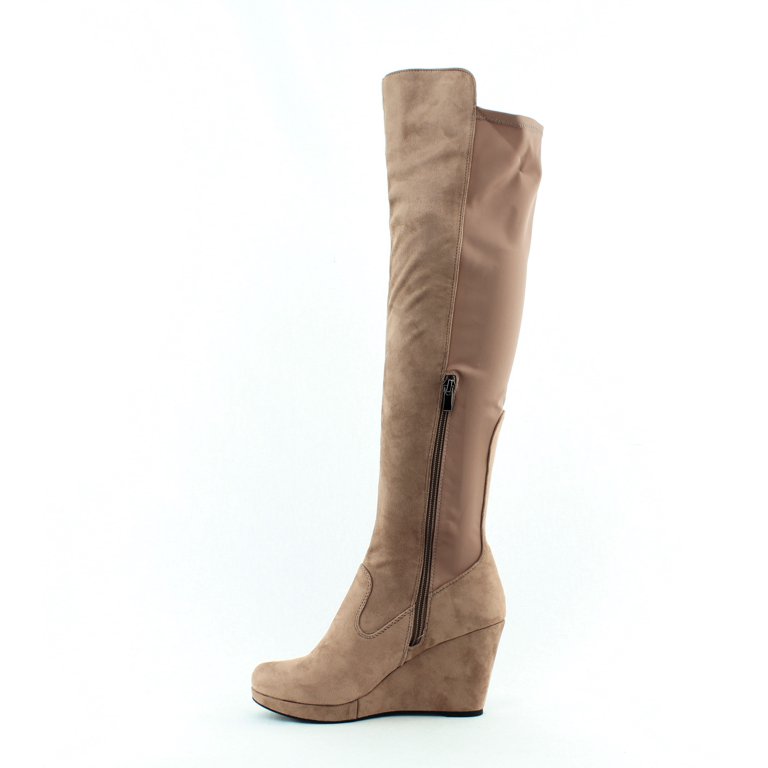 Chinese laundry over the knee wedge boots hotsell