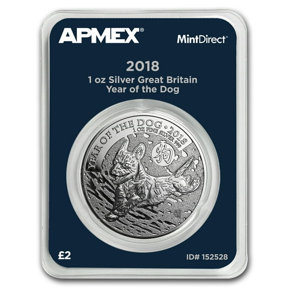 2018 GB 1 oz Silver Year of the Dog (MintDirect? Single)