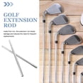 thumbnail image 3 of OUNONA 2Pcs Golf Club Lengthening Rod Iron Silver For Golf Clubs Precise Shots Enhancement, 3 of 8