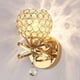 thumbnail image 2 of 2/3 piezas de luces de pared de cristal lámpara de pasillo de cabecera decoración del hogar 3 piezas de oro, 2 of 9