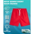 thumbnail image 2 of Quad Seven Boys Swim Trunks Basic Solid Quick Dry Board Shorts Bathing Suit with Mesh Lining, 2 of 6