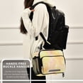 thumbnail image 6 of 6L Leakproof Lunch Tote with Thermal Lining Lunch Bag Picnic Cooler Bag Pastel Yellow Floral Elements, 6 of 9