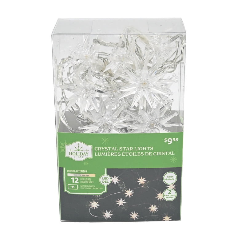 HOLIDAY TIME PL BO 12 LED WW Crystal Lights – Festive Glow for Every Occasion, HOLIDAY TIME PL BO LED 12 CTYTL ST