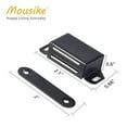 thumbnail image 5 of Mousike Cabinet Magnets, 2.09 in x 0.98 in x 0.55 in Door Magnets 304 Stainless Steel Black 4 Piece 24 Pack, 5 of 5