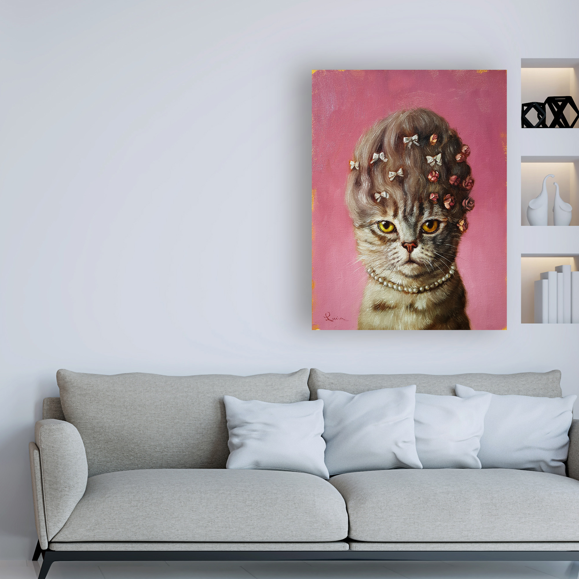 Trademark Fine Art 'Marie Catoinette' Canvas Art by Lucia Hefferna